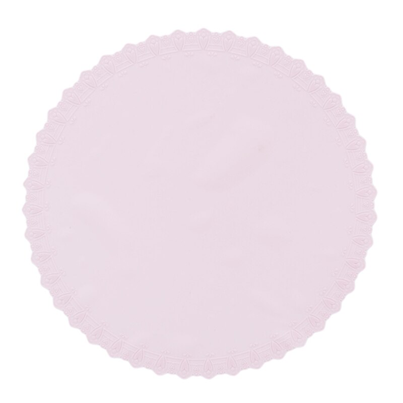 Herbruikbare, vershouddeksel voor voedsel van siliconen, rekdeksel, kanten bekermatten, kookaccessoires, keukengereedschap, deksel: Roze