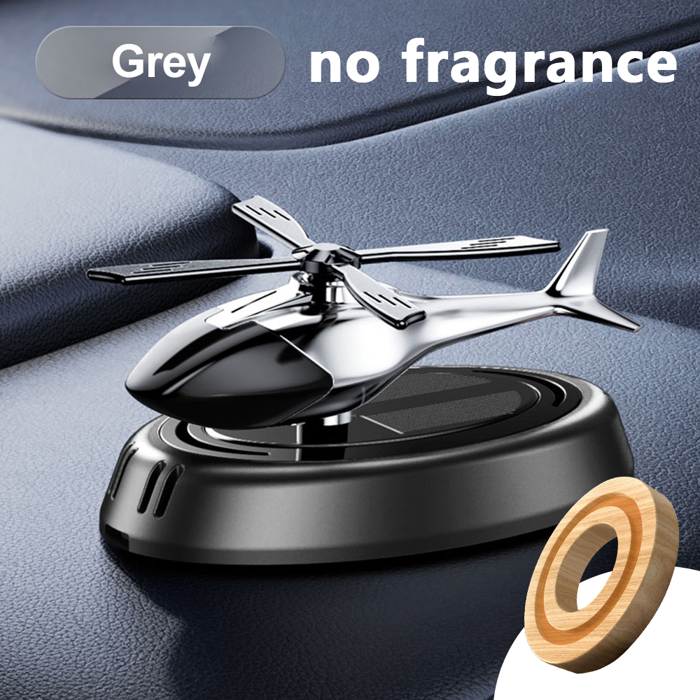 Solar Car Air Freshener Center Console Car Perfume Helicopter Decoration Interior Decoration Solar Car Rotating Perfume Diffuser: Red