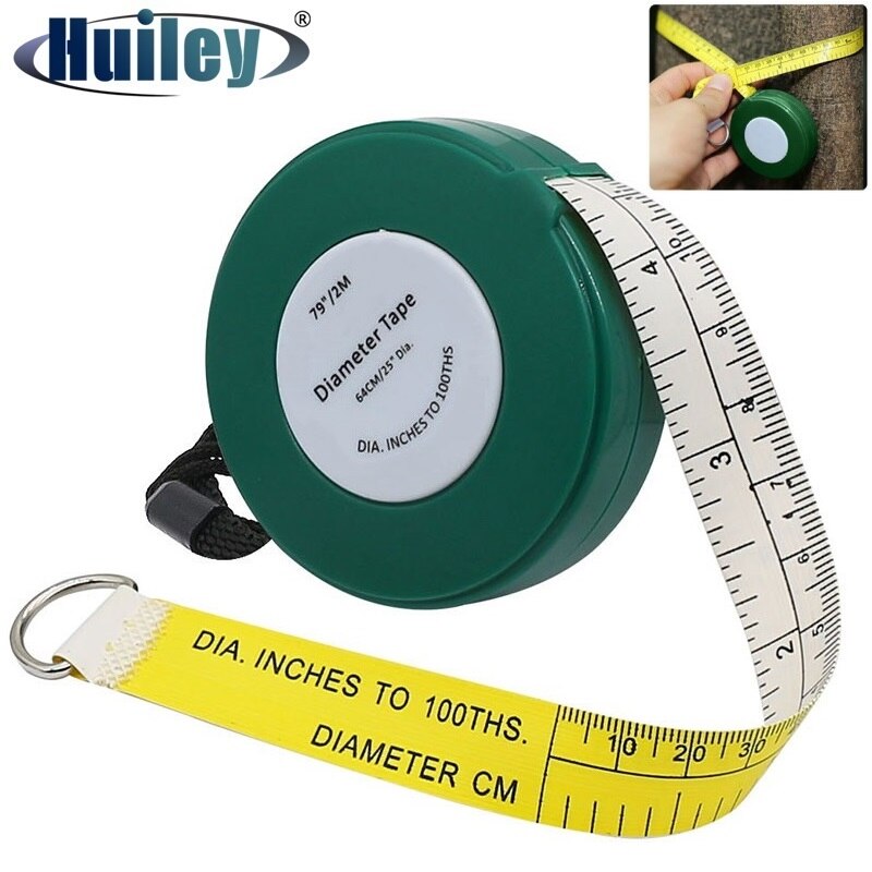 Tree Diameter Tape 2000 mm 79 inch PVC Soft Retractable Measuring Tape Gardening Tree Ruler Meter Measuring Tool