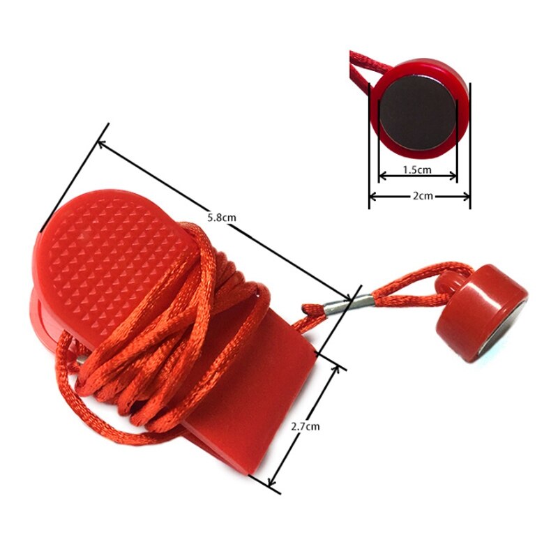Hardloopmachine Veiligheidsschakelaar Veiligheidsslot Magneet Loopband Sleutelaccessoires Algemene fitnessaccessoires Rechthoekige veiligheidsclip (2 stuks) Gecombineerde fitnessproducten