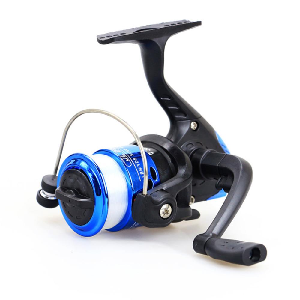 Carretéis de pesca pequena frente arraste molinetes molinetes 3bb relação de engrenagem 5.2:1 bobina de pesca equipamento de pesca doninhas de pesca sem linha de pesca: blue