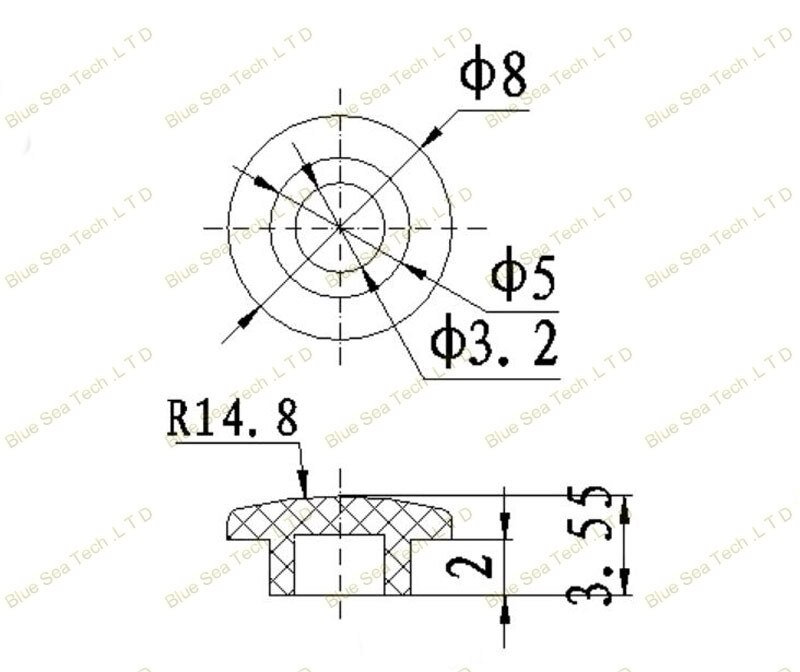 1000 Stuks/pak Tactile Drukknop Cap,Micro-Switch Knop Cap, momentary Tact Cap Multi Color Fit 6*6*9.5Mm Schakelaar
