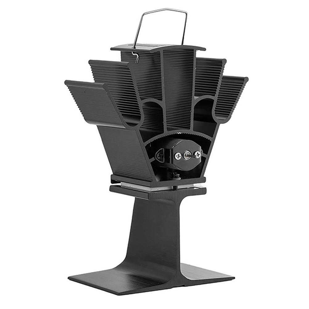 6 Propeller Kachel Fan Aluminiumlegering Stille Efficiënte Warmteverdeling Haard Fan Log Hout Brander Haard Verwarming Ventilator