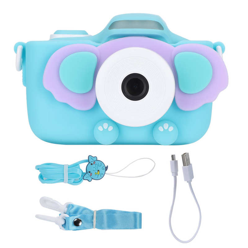 Caméra numérique 48mp pour enfants, écran tactile HD IPS de 3,0 pouces, enregistrement vidéo WIFI: Bleu