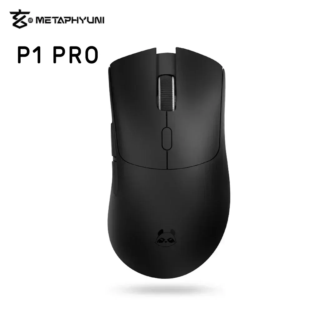 Metapanda P1 PRO MAX Wireless Gaming Mouse PAW3395 Sensor 26000 DPI 2.4G Wireless Bluetooth Wired 3-Mode Mouse E-sports: Red