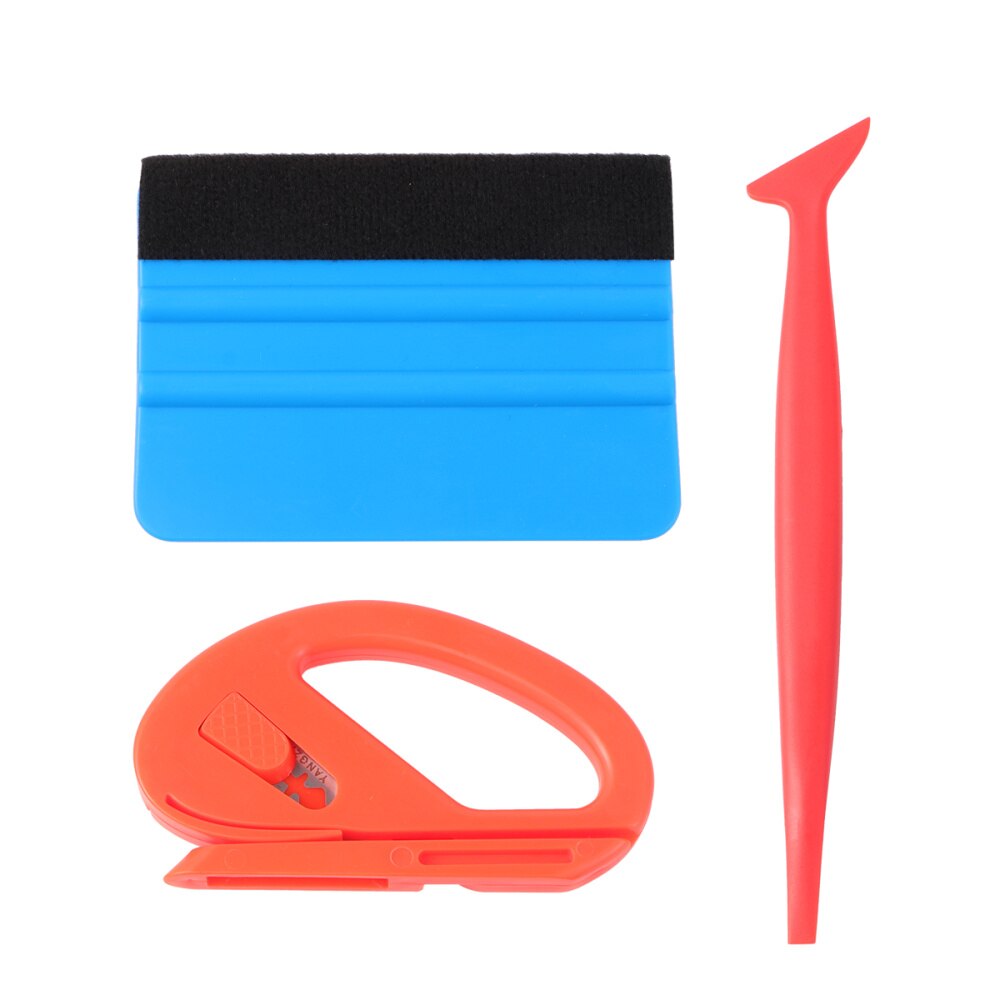 3 in 1 Car Wrap Vinyl Film Tool Film Install Kit Scraper Film Sticker for Auto Car Motor Vehicle