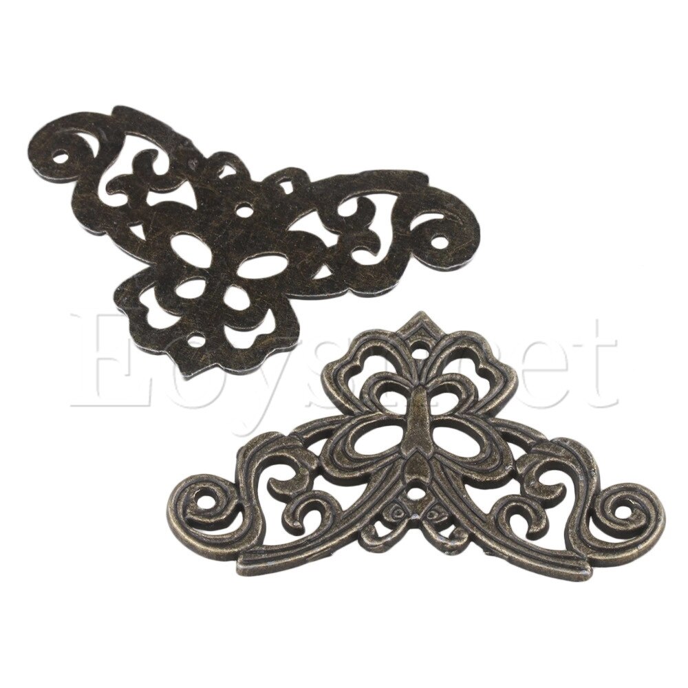 20x Antiek Brons Legering Hardware Voeten Hoek Protector Voor Houten Doos