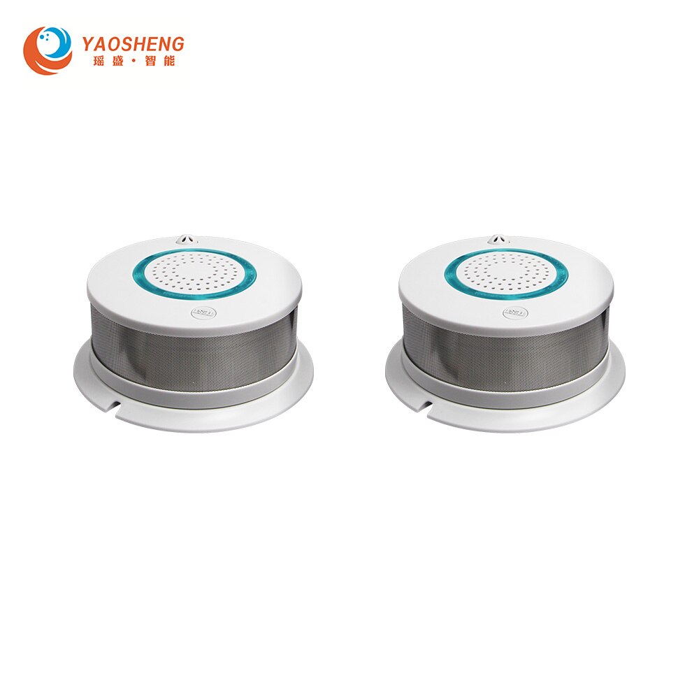 WiFi Smoke+Heat Detector Independent Alarm Wireless Fire Protection Smoke Sensor Home Security Fire Equipment Smart APP Control: PA-438W-2