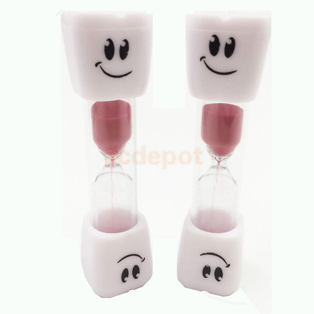 MagiDeal Glass Sand Toothbrush Timer Hourglass Kids Lovely Smile Sand Clock Timer 3 Minutes Xmas: Red