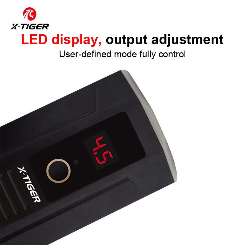 X-TIGER Bike Light 1800 Lumens MTB Road Bike Front Lamp Bike Accessories Rainproof USB Rechargeable LED Bike Flashlight