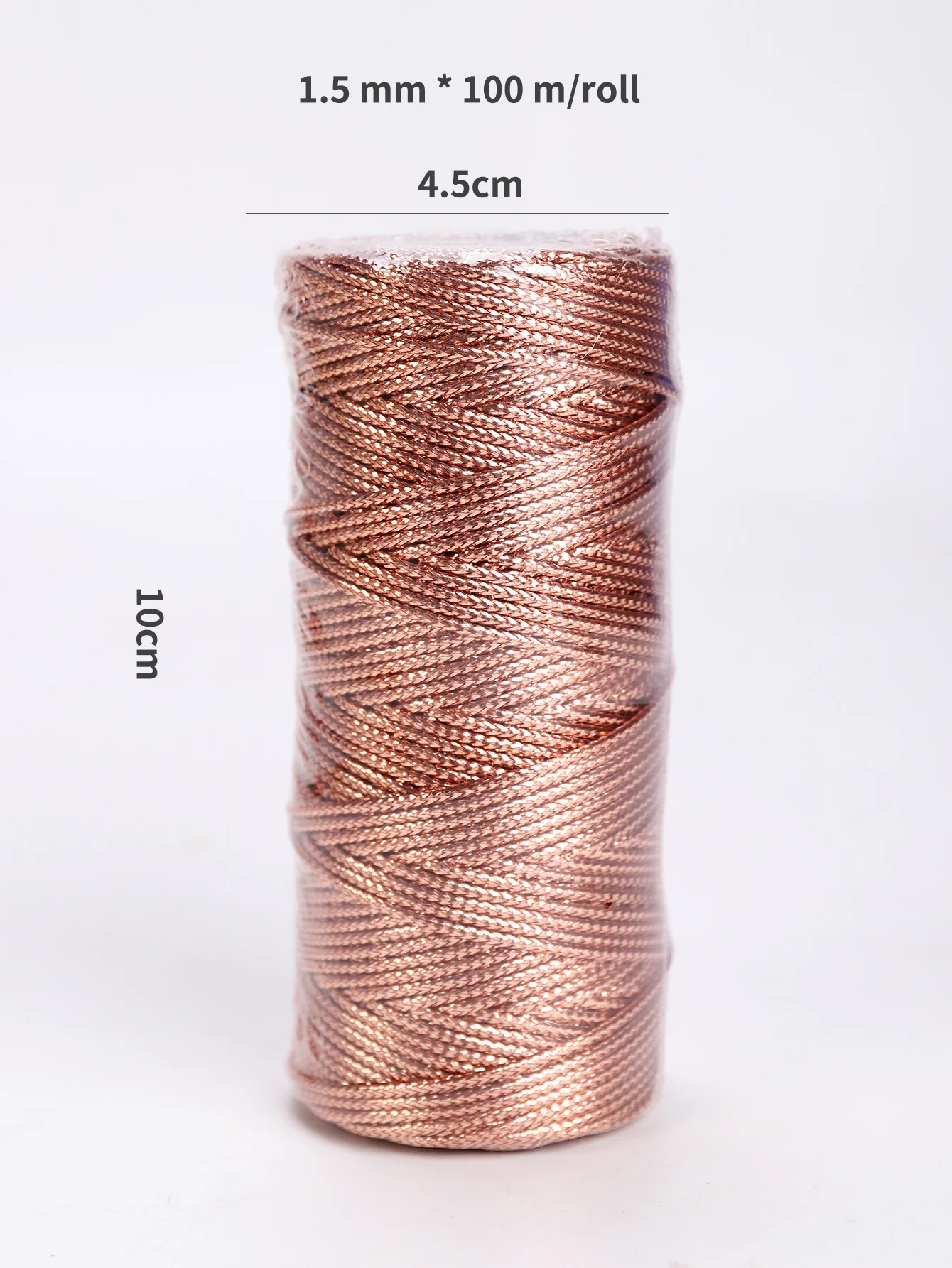 1.5Mm 100M Goud Zilver Macrame Koord Touw String Voor Naaien Diy Touw 100M Macrame Touw Voor Naaien En Draad Touw: MULTI