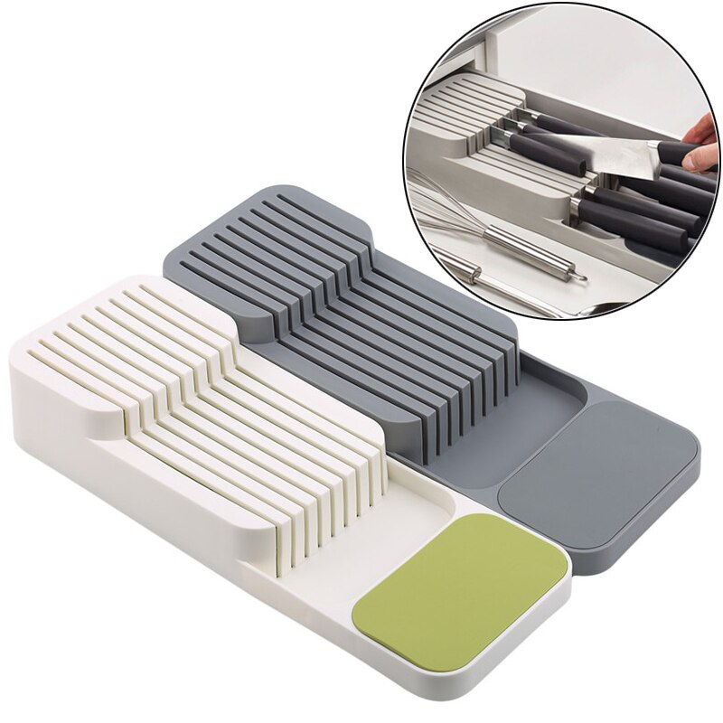 Küche Messer Blöcke Schublade Speicher Küche Schublade Organizer Fach Für Messer Messer Block Lagerung Organizer Stehen Gestell Halfter