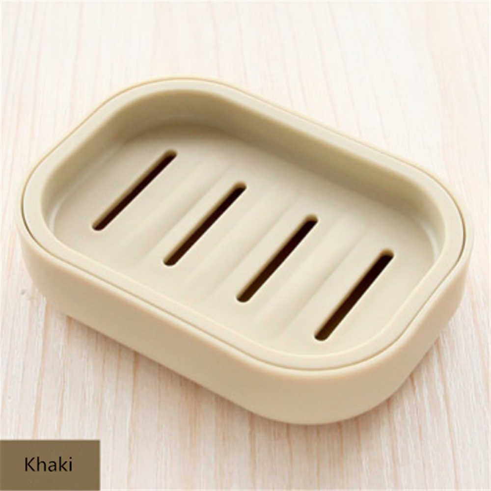 Neue Bad Schüssel Platte Fall Hause Dusche Reise Wandern Halter Container Seife Box Kunststoff Seife Box Dispenser Seife Rack: Licht Grau