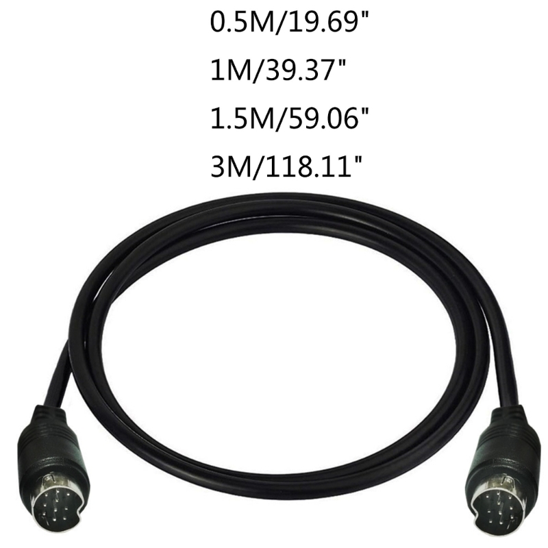 Cavo S-Video per VCR Videocamere DVD Schede video Mini Din 10 pin maschio a maschio Connettore cavo S-Video 3/1,5/1/0,5 m