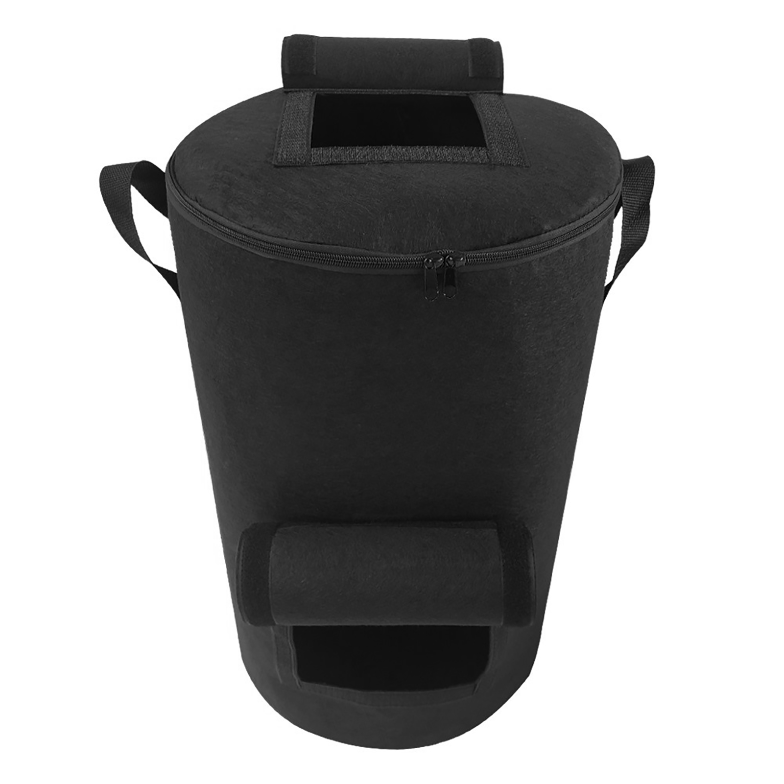 Non-Woven Collapsible Garden Yard Compost Bag With Lid Environmental Organic Ferment Waste Collector Refuse Sacks Composter