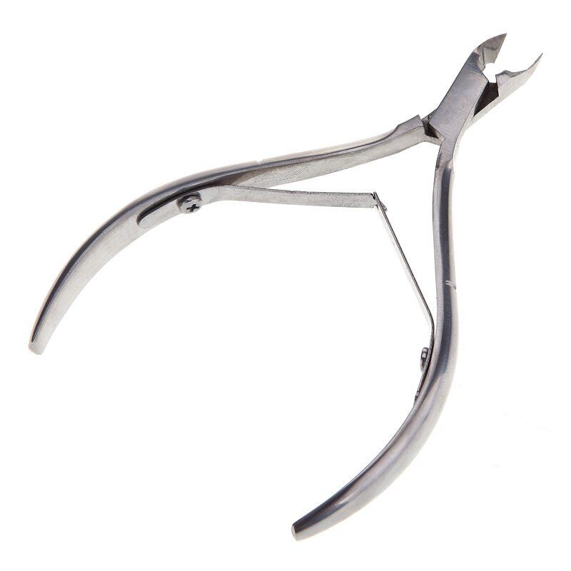 Monja Nail Art Stainless Steel Twill Handle Cuticle Nipper Cutter Dead Skin Remove Claening Nipper Scissor Plier Manicure Tool