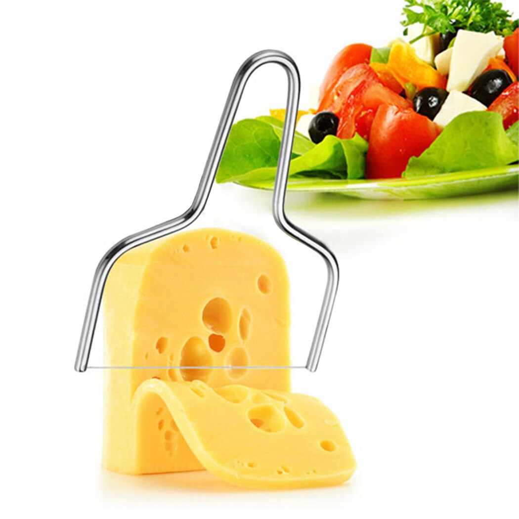 Stainless Steel Cheese Slicer DIY Cheese Cutter Cheese Cutting Tool Butter Cutting Board heese Cutting Wire Cutter Kitchen Tools
