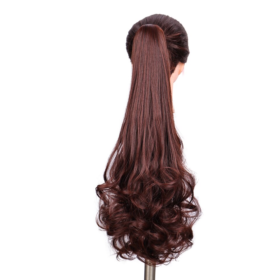 Lvhan kemisk fiber højtemperaturbestandigt hår syntetiske hestehalepoteclips til kvinder i hårforlængelsen bølget krøllet stil: 2133