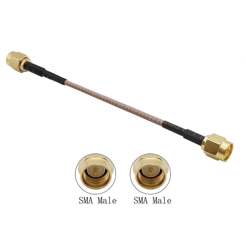 Sma hann til sma hunn  rg316 kabel sma hann til sma hann hunnmutter skottforlengelse lokke til genser grisehale sma kontakt: En / 20cm