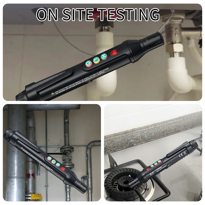 MASTFUYI-Détecteur de fuite de gaz portable, détecteur de gaz naturel, détecteur de gaz combustible avec alarme sonore et visuelle, test de renifleur de gaz