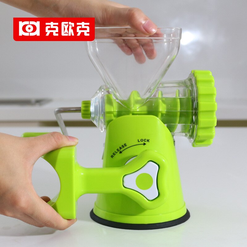 Manual meat grinder household small sausage stuffer hand crank stainless steel