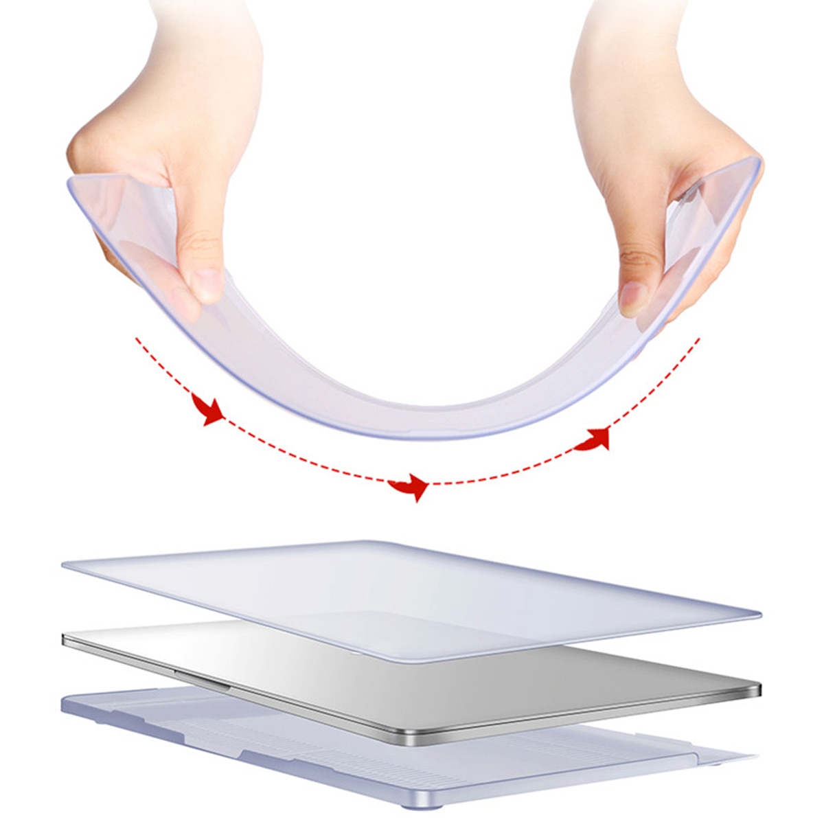 Kirkas muovinen kova kuori huawei matebook x pro 13.9 / matebook 13/14/ matebook  d 14/ matebook  d 15 kevyt kannettavan tietokoneen kotelo