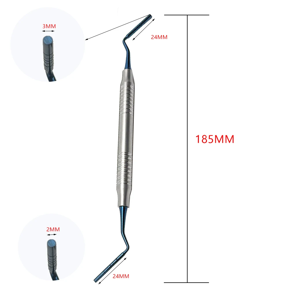 Emballage de greffe osseuse pour Implant dentaire seulement 4mm, bouchons de support de greffage, remplissage de spatule dentaire, outils d'instruments buccaux: Rouge
