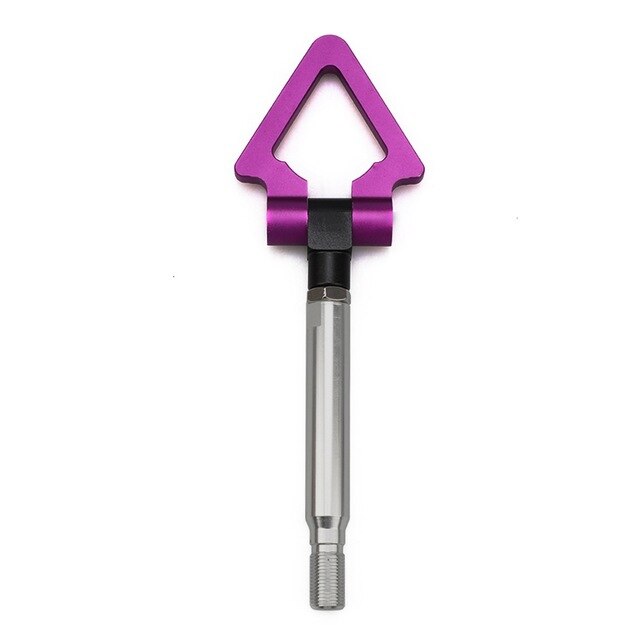 Triangel bil sportmodell bil auto trailer dragkrok ring eye bogsering främre bak aluminium för subaru biltillbehör: Lila