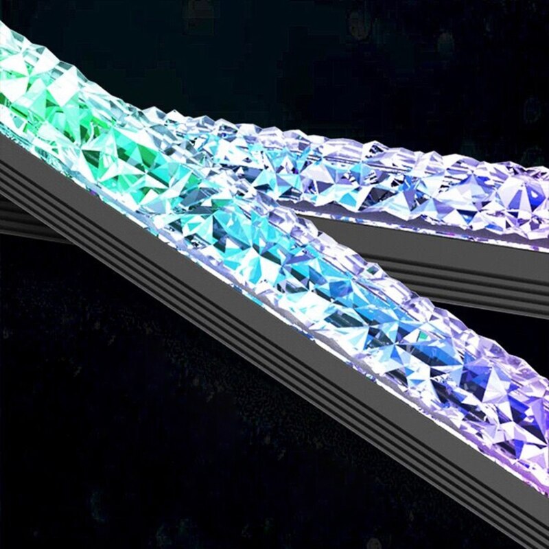 28cm Coolmoon Diamond Magnetic Light Bar ARGB LED Strip for PC with 5V 3-pin ARGB LED and 4-pin Header