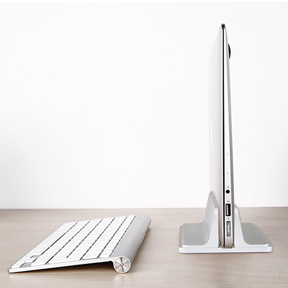 Vertical Laptop Stand Dock for Macbook Air Pro 13 15 Desktop Aluminum Stand with Adjustable Width for Surface Chromebook Dock