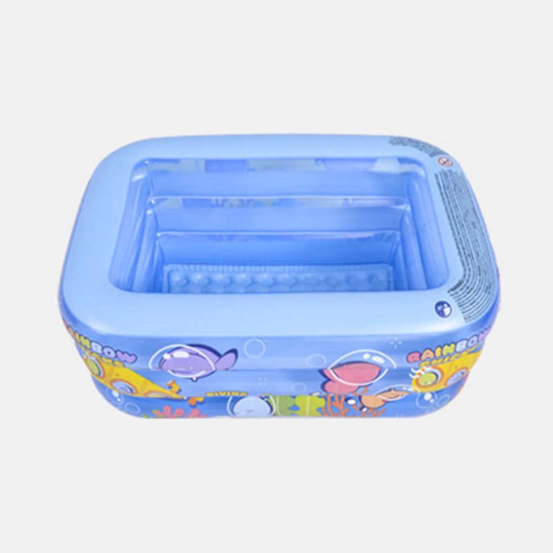 3Layer Baby Inflatable Swimming Pool Portable Children Kids Square Tub for Outdoor Home Use