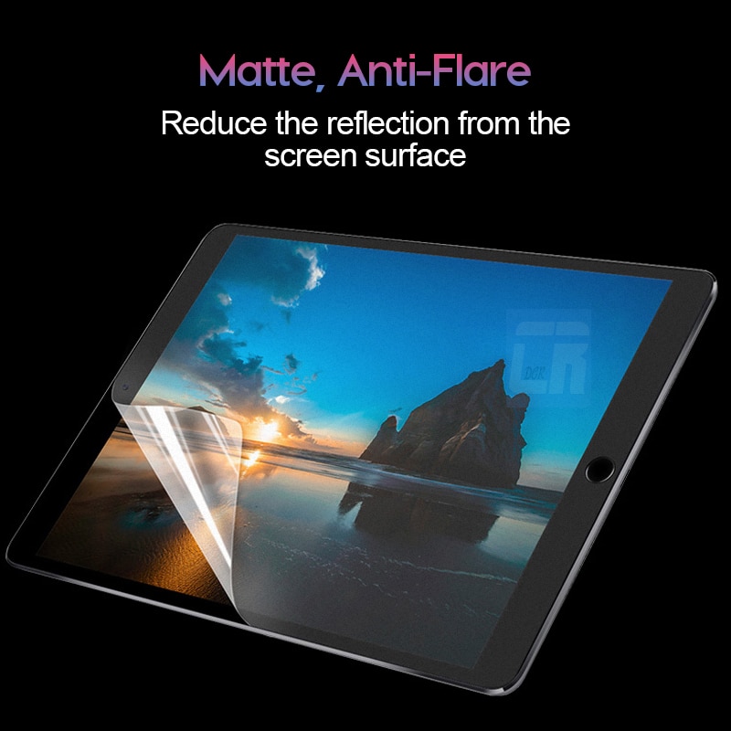 2 Stuks Geen Vingerafdruk Matte Soft Screen Protector Voor Ipad Air 1 2 3 4 5 6 Ultra-Dunne beschermende Film Voor Ipad Pro Mini 1 2 3 4 5