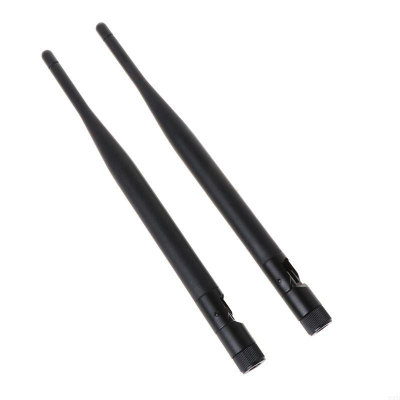 WiFi Antenna Aerial 2.4GHz 5GHz 6dBi RP-SMA Antennas 31cm/12in U.FL IPEX MHF4 to RP-SMA Extension Cable 2 Packs/Set