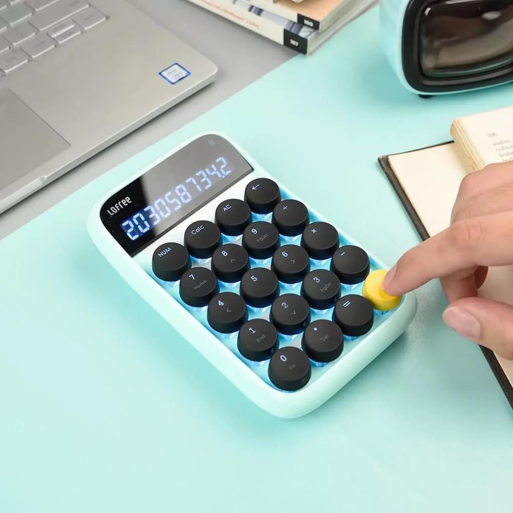 Xiaomi Lofree Bluetooth Numeric Keypad Multi-System Compatible Backlit Keyboard Micro USB 800mAh Capacity Smart Calculator