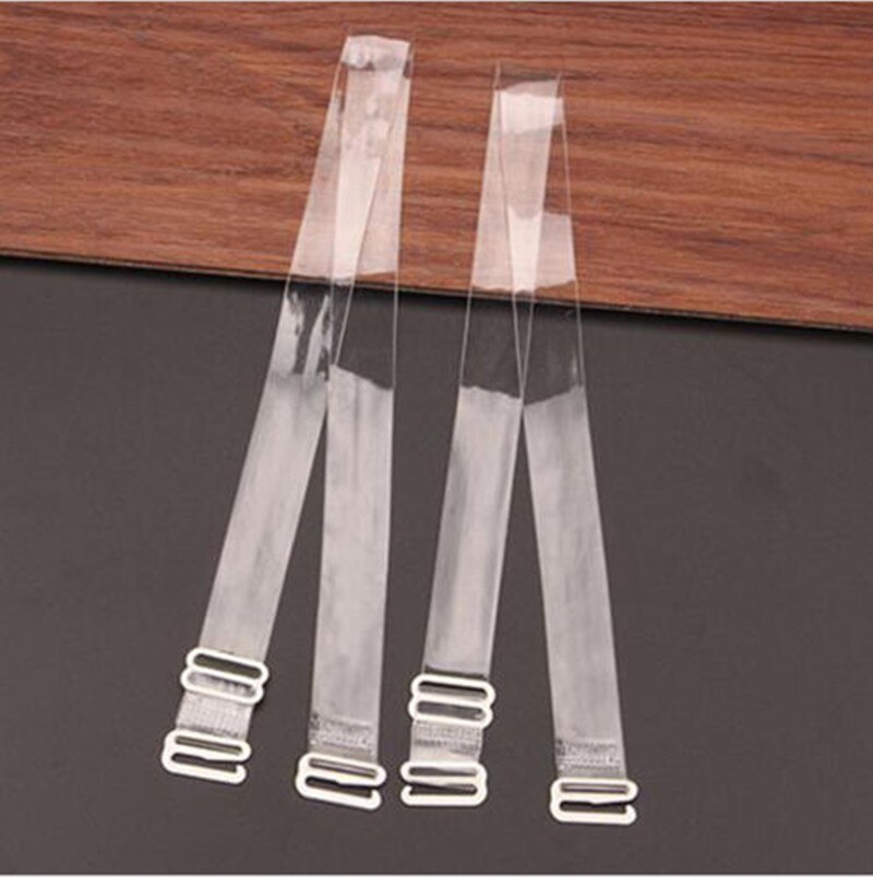 3 Pairs Praktische Clear Crystal Onzichtbare Beha Set Schouderbanden Transparante