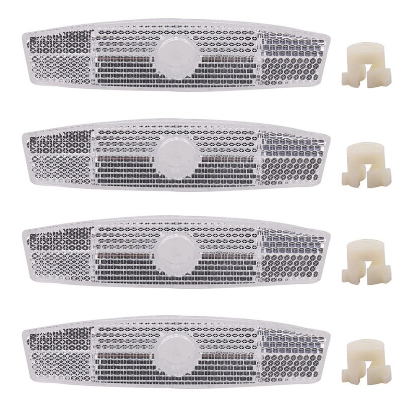 4pcs/set Bike Bicycle Spoke Reflector Safety Warning Light Safety Wheel Rim Reflective Lamp Mount Vintage Clips Tube Reflector: KH1789W