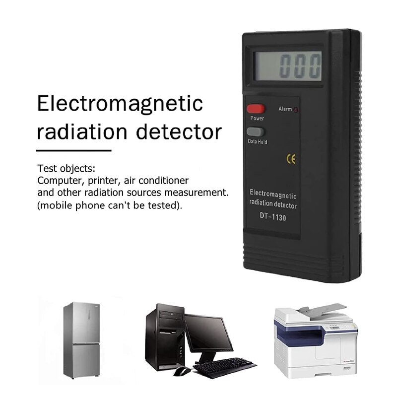 GTBL EMF Meter Hand-Held LED Digital Electromagnetic Field Basic Radiation Detector, EMF Reader Checker, Included Battery