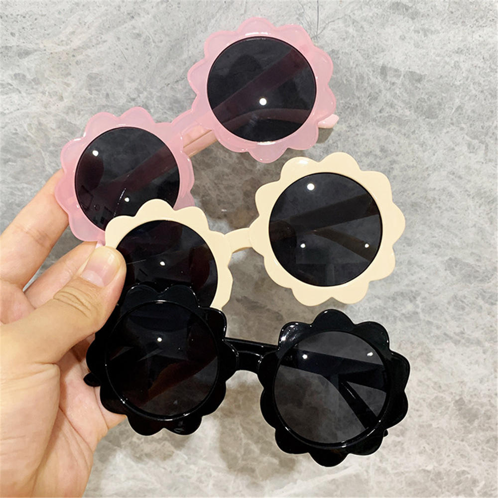 Kids Rimless Sunglasses Flower Frame Girls Sun Glasses Glasses Children Outdoor Goggles Cute Style Party Eyewear