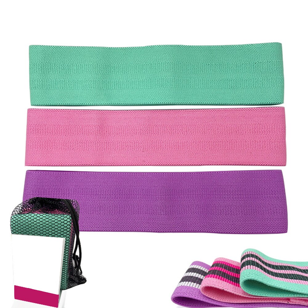 3Pcs/set Hip Trainer Sports Pilates Hip Belt Loop Squat belt Fitness Training Pull yoga Training Pull Rope resistance bands: Default Title
