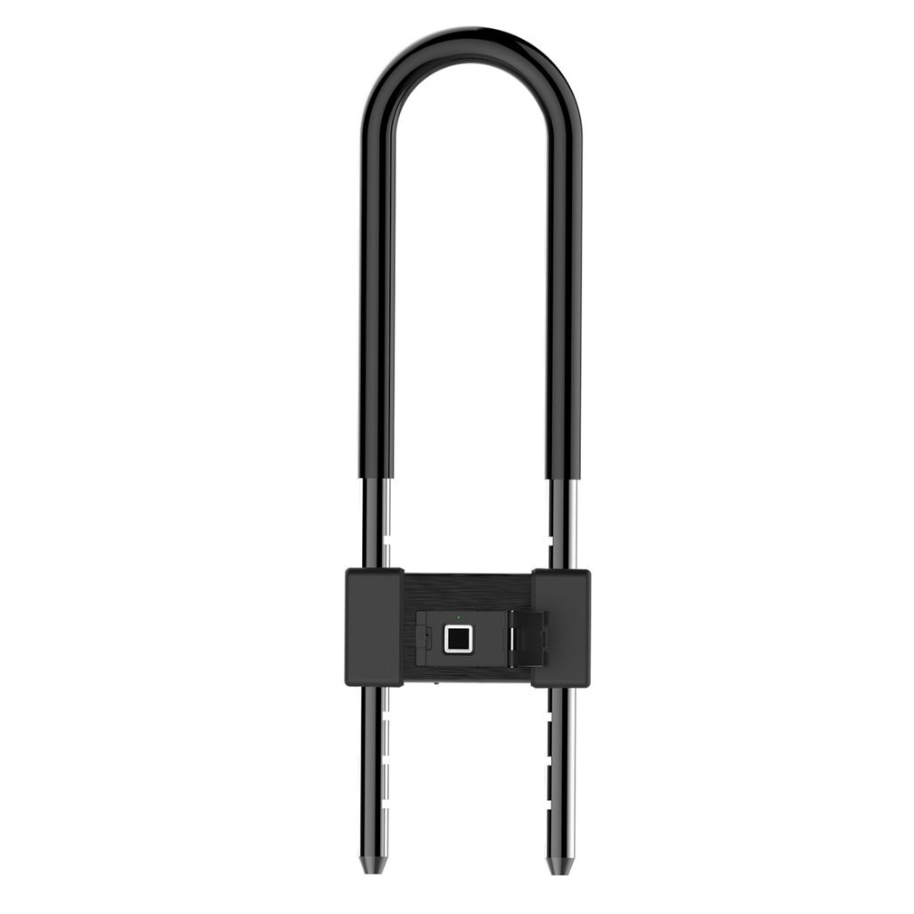 Smart U-Shaped Fingerprint Lock L12 Carbon Structural Steel Anti-Theft Office Glass Door Lock Bicycle Motorcycle