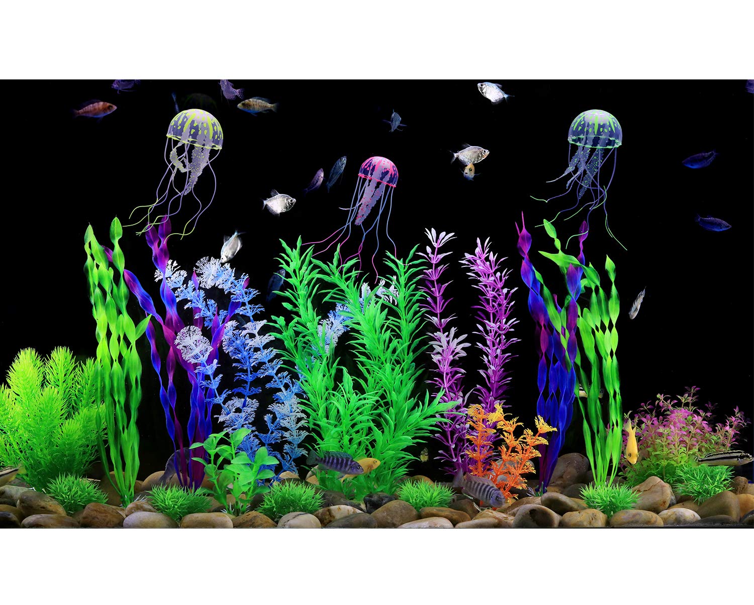 9 Pack Grote Aquarium Planten Kunstmatige Waterplanten Simuleren Planten En Aquarium Decoraties Aquarium Accessoires