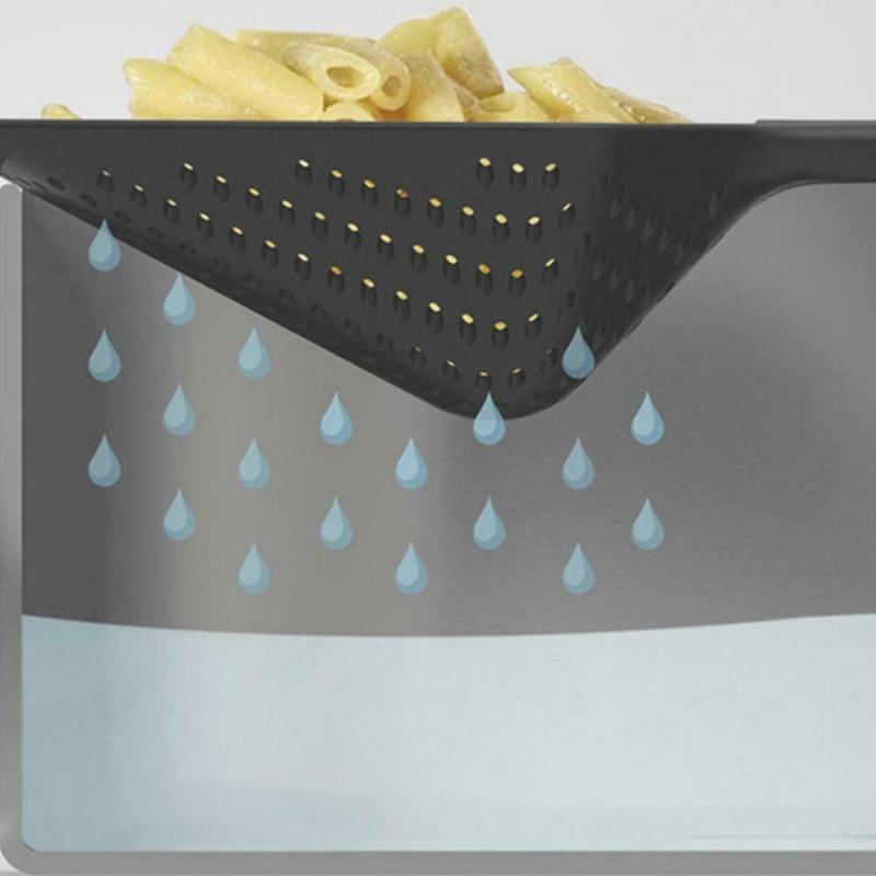 1 pieza de colador de verduras de gran , herramientas grandes, cuchara de Nylon, cuchara de verduras, colador, filtro de papas fritas, accesorios de cocina para el hogar