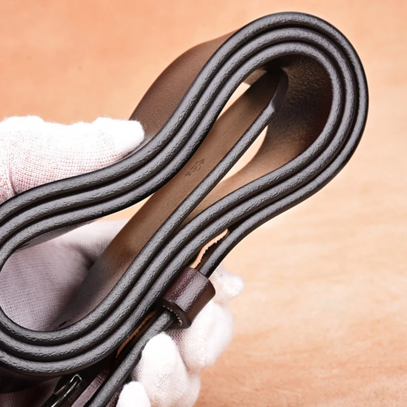 Cinturones grandes de talla grande para hombres y mujeres, correa de cintura de cuero genuino de vaca, hebilla de Pin de aleación dorada, de de lujo, 140, 150, 160cm