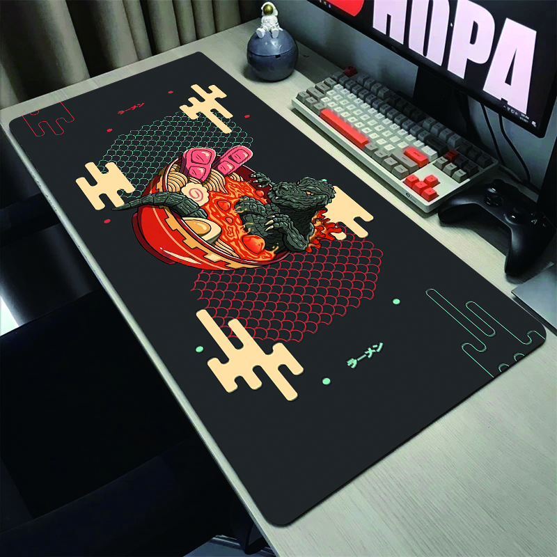 Alfombrilla de ratón Xxl para gamer, tapete para teclado, oficina, 900x400, grande, escritorio, portátil: 60x30 cm / COFFEE