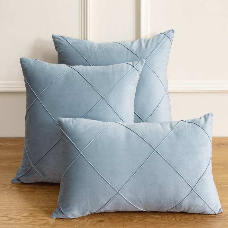 Moderne nordique taie d'oreiller rétro vague décoration taie d'oreiller luxe housse de coussin classique décoratif oreillers pour salon