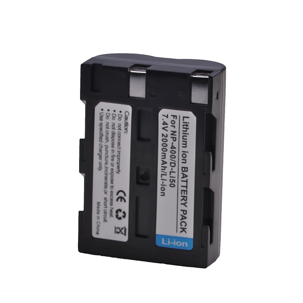 D-Li50 NP-400 NP400 DLi50 Battery for Pentax K10D K20D, Konica Minolta DiMAGE A1, A2, Dynax 5D, 7D, Maxxum 5D, 7D, Sigma SD15