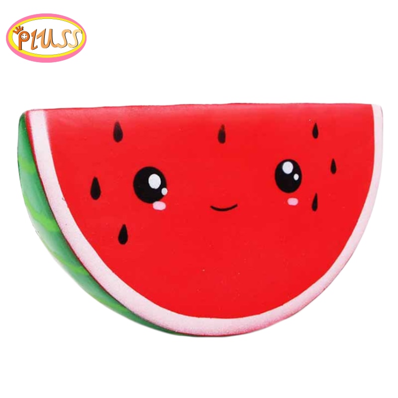 Kawaii Jumbo Watermeloen Grote Squishy Gesimuleerde Fruit Langzaam Stijgende Brood Geurende Squeeze Toy Stress Relief Voor Kid Xmas