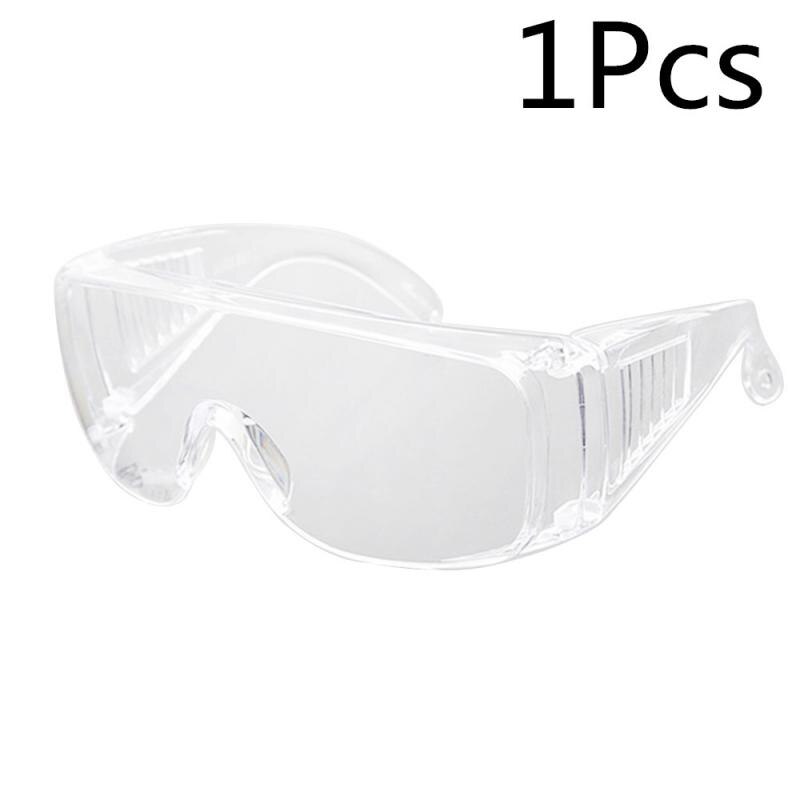 1/5Pcs Protective Safety Glasses Work Eye Protective Safety Goggles Eye Anti-Fog Antisand Windproof Anti Dust Saliva Goggles: 1Pcs