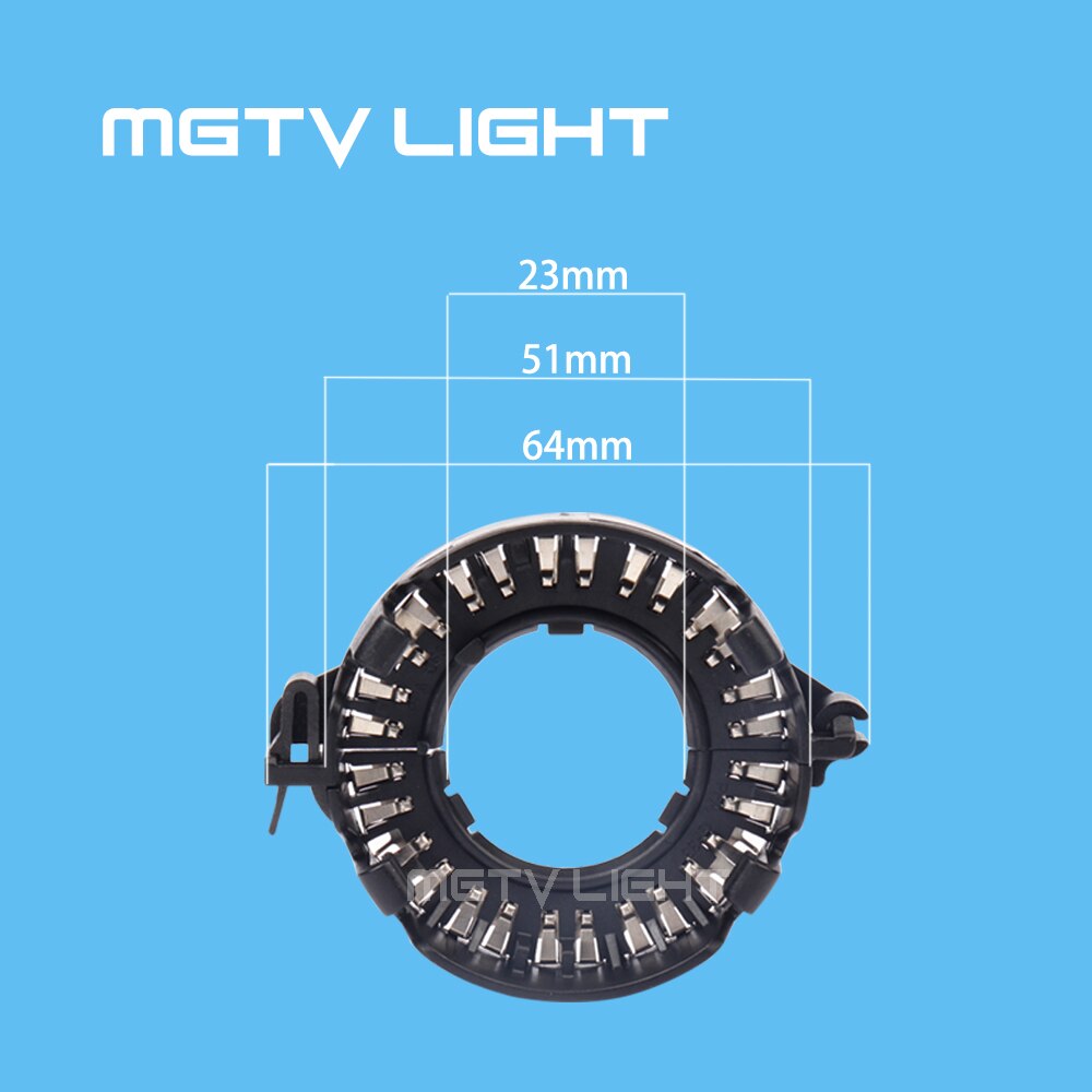 MGTV LIHGT 2pcs d1s d2s xenon adapter holder metal black hid bulb D1S D2S adapter holder base