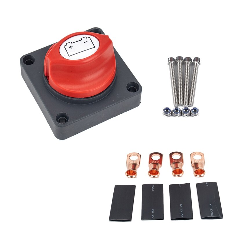 Battery Switch 12V-60V 100A-300A Car Auto RV Marine Boat Battery Selector Isolator Disconnect Rotary Switch